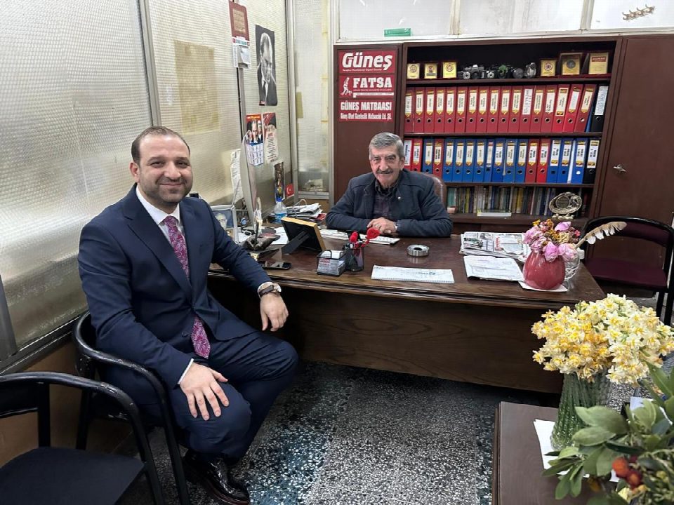 Başkan danışmanı İbrahim Eroğlu gazetemizi ziyaret etti