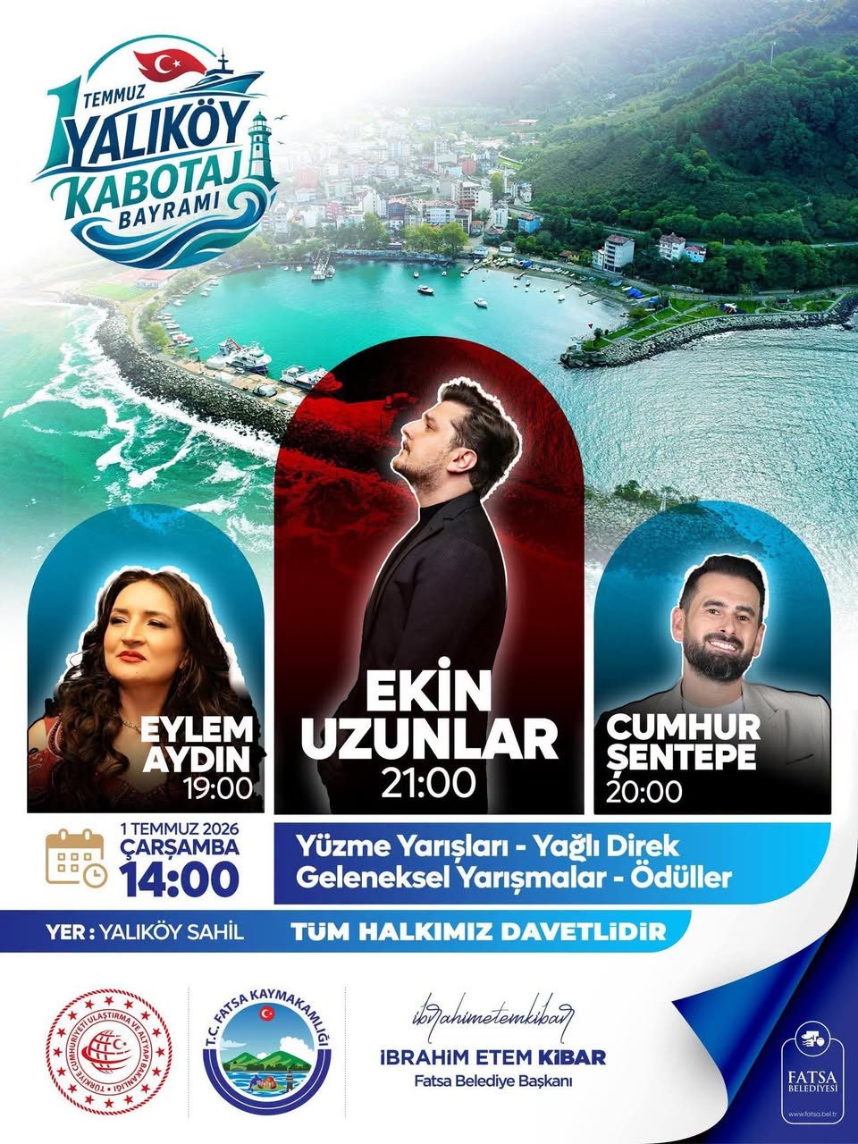 Yalıköy’de Kabotaj bayramı coşkusu ekin uzunlar konseriyle zirveye çıkacak