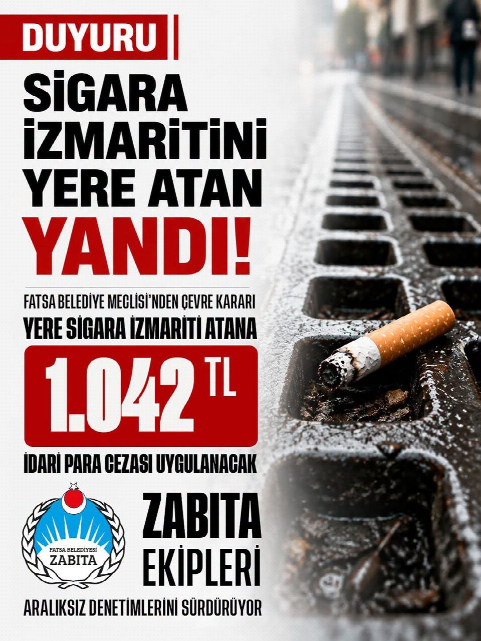 Sigara izmaritini yere atan yandı! Fatsa’da yeni dönem başlıyor