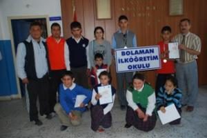 TÜRKİYE İKİNCİLİĞİ KUPASI BOLAMAN İLKÖĞRETİM OKULU'NA GELDİ