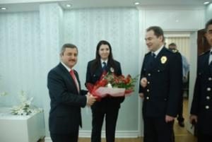 EMNİYET MÜDÜRÜNDEN BELEDİYEYE ZİYARET