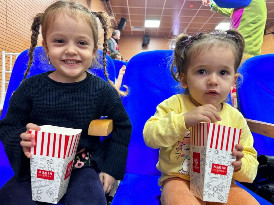 Çocuklar sinema günleri ile unutamayacakları bir ara tatil yaşadılar