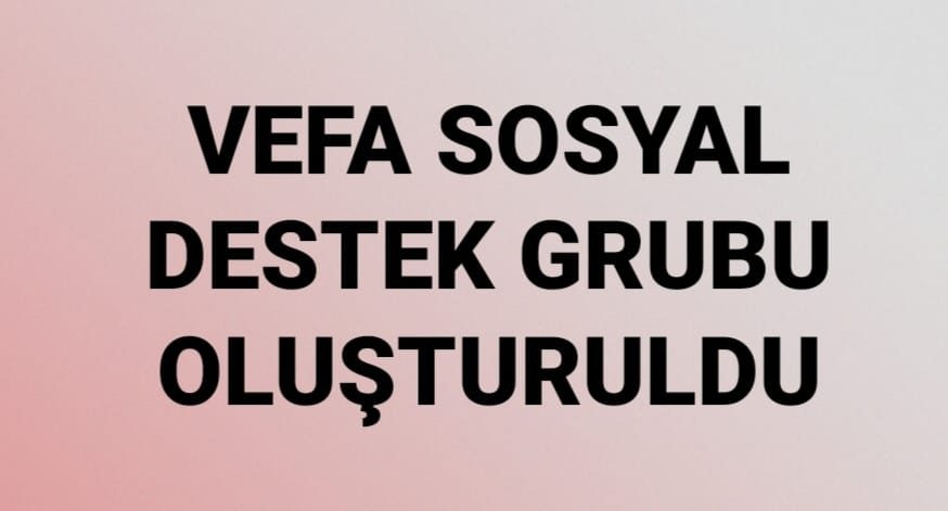 Sokağa çıkamayan 65 yaş üstü ve Kronik Hastalığı bulunan vatandaşlar için vefa sosyal destek grubu oluşturuldu