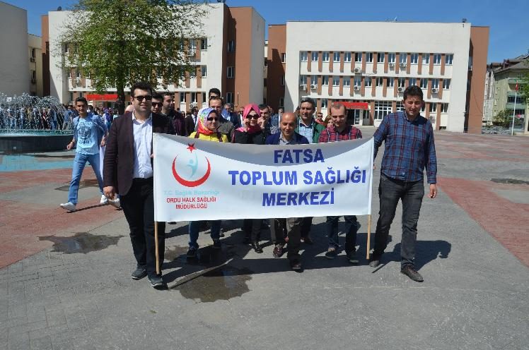 ‘Sağlıklı yaşam için yürüdüler