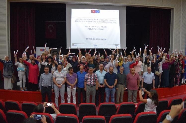 FATSA’DA GATE PROJESİ MEZUNLARINI VERDİ