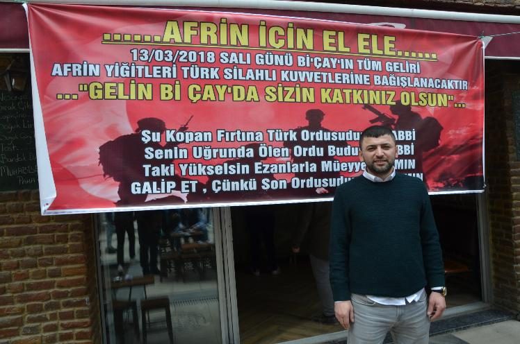 Fatsalı çaycı bir günlük hasılatını Afrin'e bağışladı
