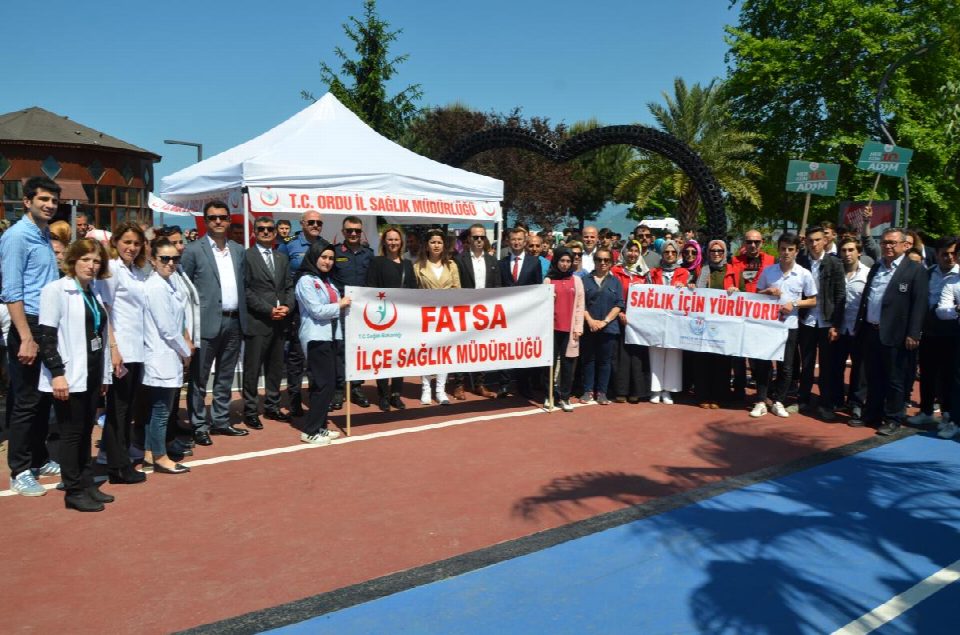 Fatsa'da sağlık için hareket yürüyüşü