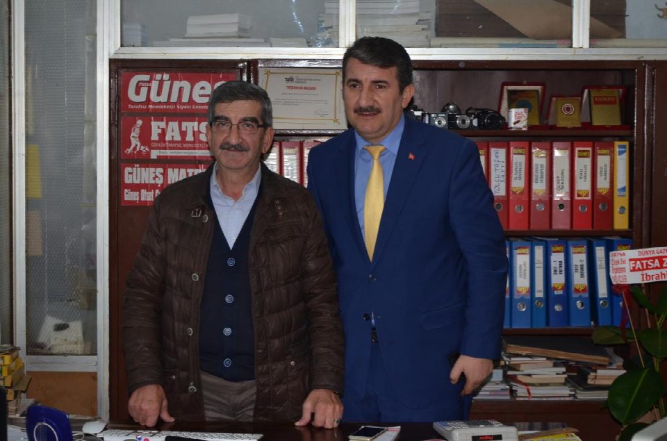 AkAK Parti Fatsa Belediye Başkan Aday Adayı İsmail Demirbaş gazetemizi ziyaret etti