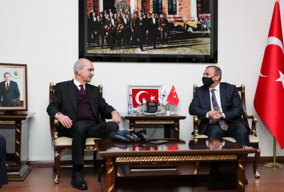 AK Parti genel başkan vekili Prof. Dr. Kurtulmuş, Vali Sonel’i ziyaret etti