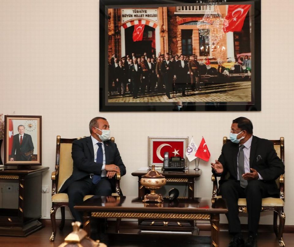 Hindistan’ın Ankara Büyükelçisinden, Vali Sonel’e ziyaret