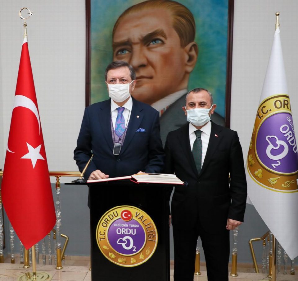 TOBB Başkanı Hisarcıklıoğlu, Vali Sonel’i ziyaret etti