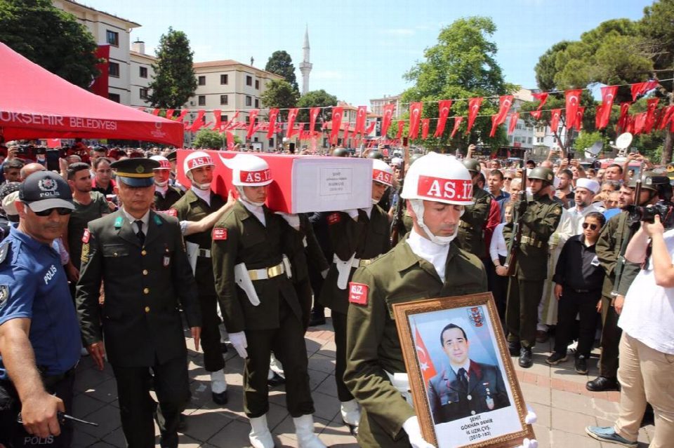 Şehidimizi dualar eşliğinde son yolcuğuna uğurladık