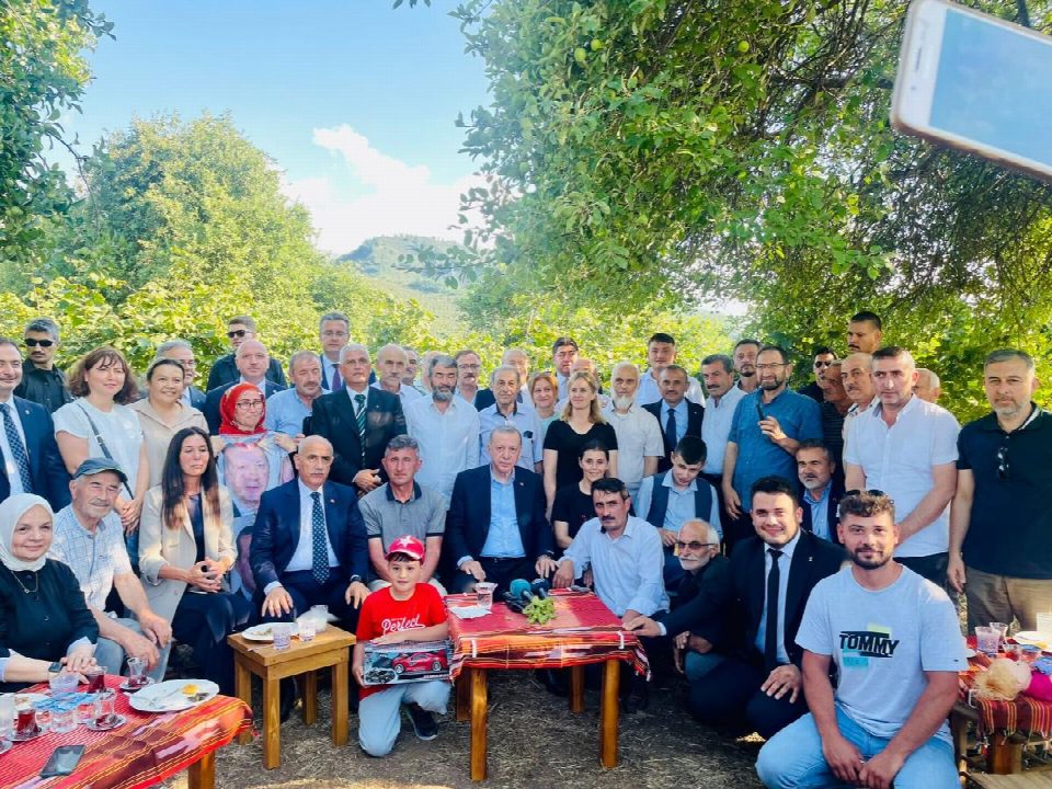 Cumhurbaşkanımız sayın Recep Tayyip Erdoğan Ordu’ya geldi...“2022 yılı fındık alım fiyatı 54 TL