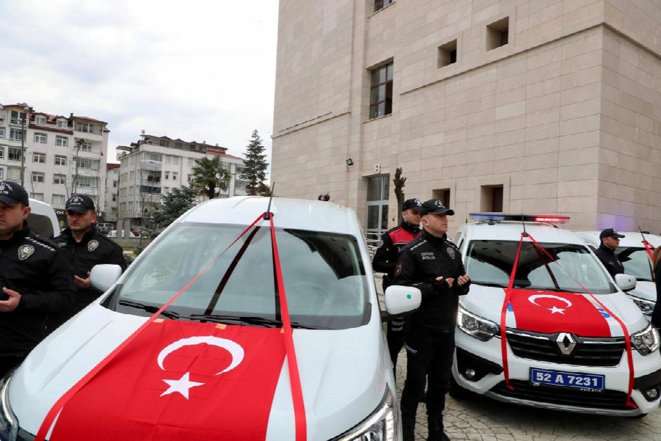 Ordu emniyetine 14 yeni araç takviyesi yapıldı