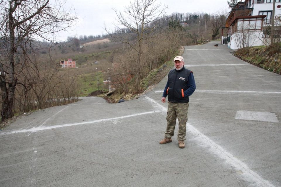 Kırsal mahallelerde beton yol sevinci