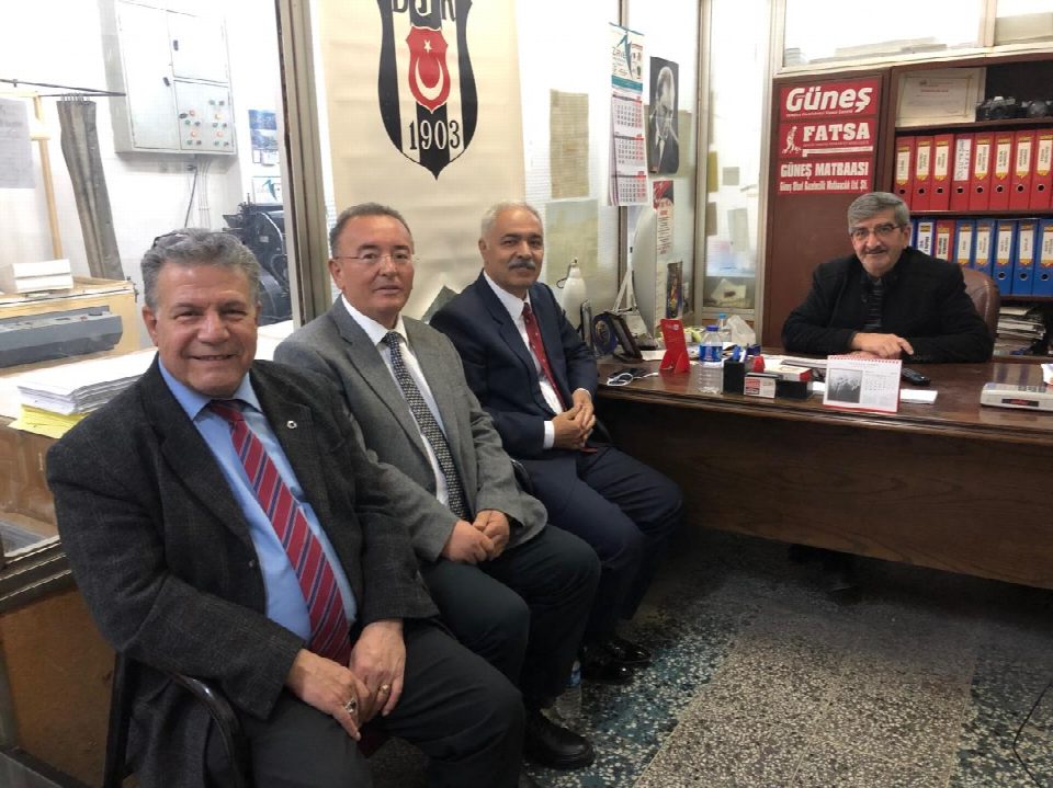Ordu PTT başmüdürü Şinasi Duman gazetemizi ziyaret etti