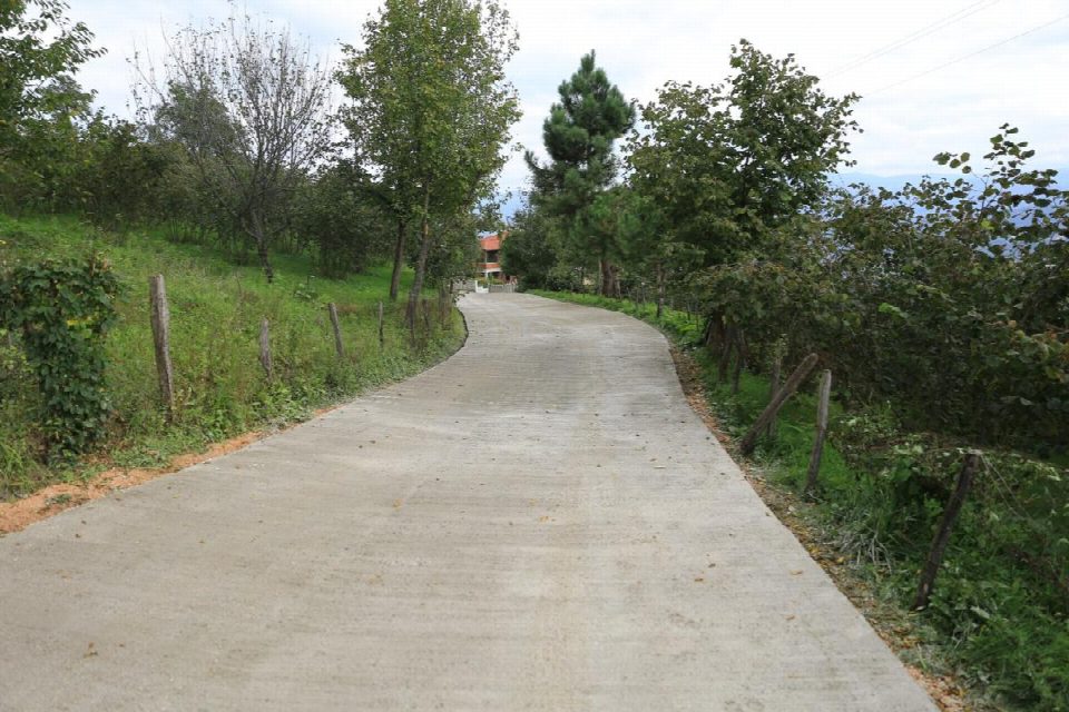 Fatsa kırsala 170 km’lik asfalt ve beton yol