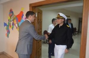 BARBAROS F-244 Gemisi Komutanlarından Kaymakam a ziyaret