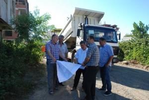 FATSA’DA GECE GÜNDÜZ ASFALT YOL YAPILIYOR