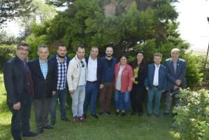 Erişmiş, basın mensupları ile vedalaştı