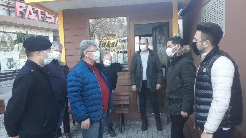 Sokağa çıkma kısıtlamasında denetleme yaptılar