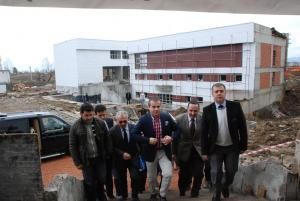 BAKAN KILIÇ ÖĞRENCİ YURDU İNŞAATINI İNCELEDİ