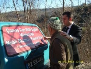ÇAMAŞ’TA MOBİL OKUMA YAZMA ARACI