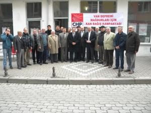 FATSA CHP’DEN DEPREMZEDELERE KAN BAĞIŞI