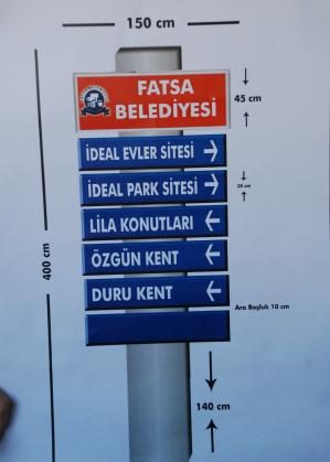 DOLUNAY’A YÖNLENDİRME TABELALARI HAZIRLANIYOR