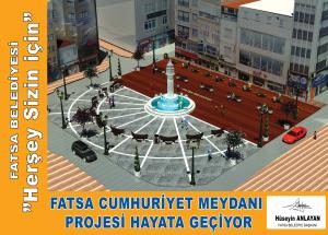 CUMHURİYET MEYDANI YENİLENİYOR