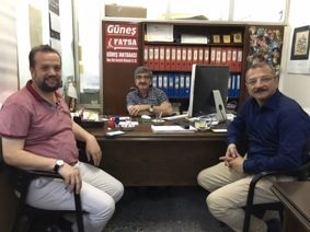Arslan ve Erişen gazetemizi ziyaret etti