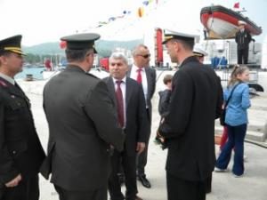 Protokol ve Halk TCGS 97 Sahil Güvenlik Botunu Ziyaret etti