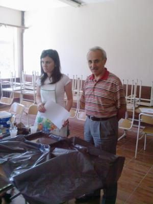 GEYİKÇELİ'LİLER EBRU SANATINI SEVDİ