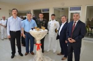FATSA PROTOKOLÜ HAVUZ BAŞINDA BAYRAMLAŞTI