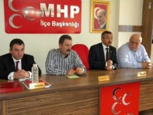 MHP'DEKİ BAYRAMLAŞMAYA VATANDAŞLAR YOĞUN İLGİ GÖSTERDİ