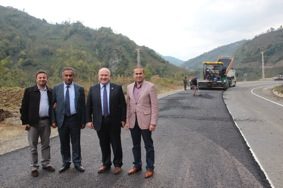 FATSA-AYBASTI-REŞADİYE YOLU ASFALTLANIYOR