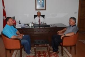 FATSA BELEDİYESPOR YÖNETİMİ KAYMAKAM YURDAER'İ ZİYARET ETTİ