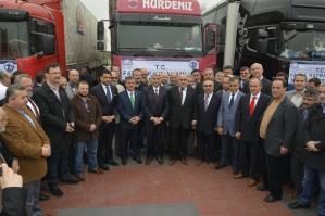 Suriye Yardım Tırları Dualar ile Uğurlandı