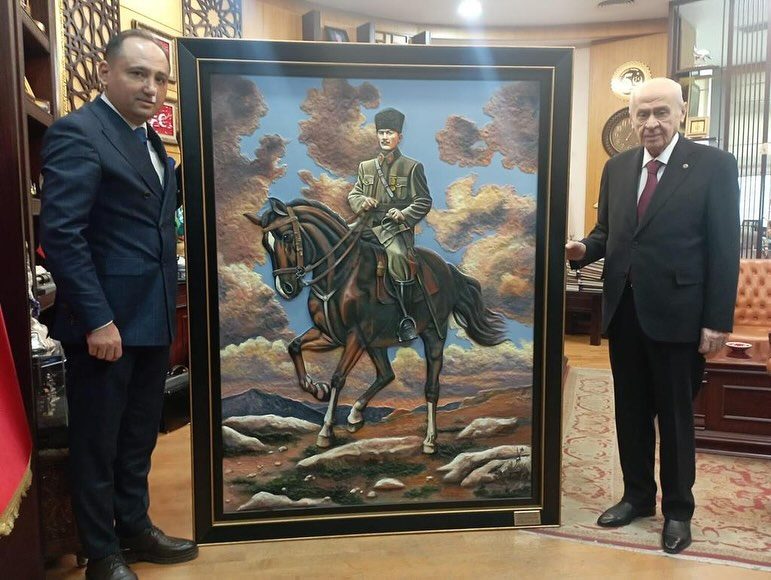 MHP ilçe başkanı Murat Kaçak’tan Devlet Bahçeli’ye anlamlı ziyaret