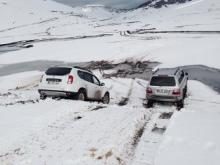 FATSALI OFF ROADCILAR CİPLERİ İLE KARLI HAVADA ŞOV YAPTILAR