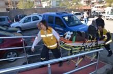 TRAFİK KAZASINDA 1 KİŞİ YARALANDI
