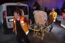 TRAFİK KAZASINDA 1 KİŞİ YARALANDI