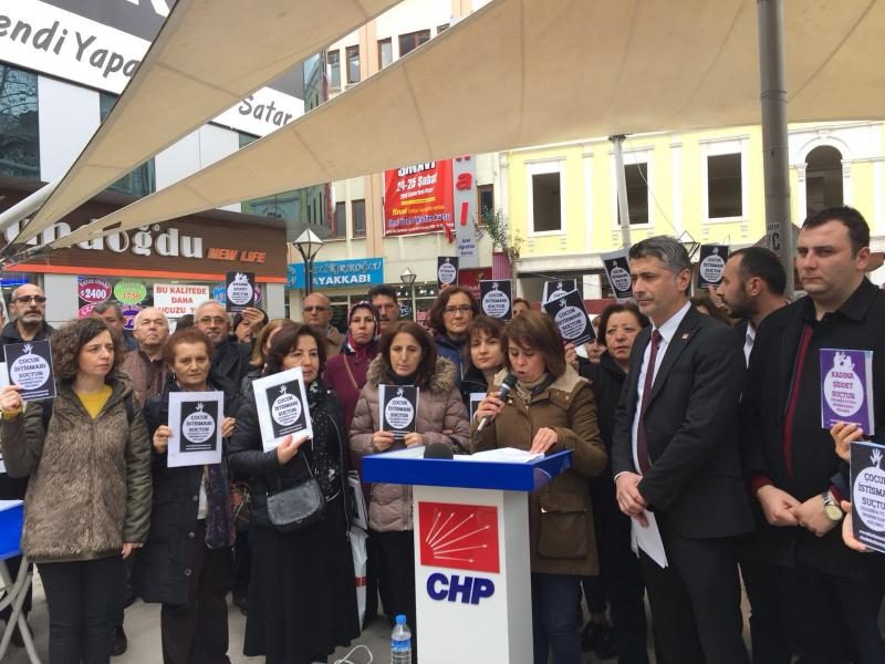 CHP'li kadınlardan 'çocuk istismarı' tepkisi