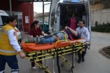 İNŞAATTAN DÜŞEN İŞÇİ YARALANDI